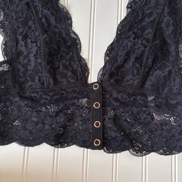 Free People | Women's Heartbreaker Brami Lace Bralette Black Size Small NWT - Picture 5 of 11